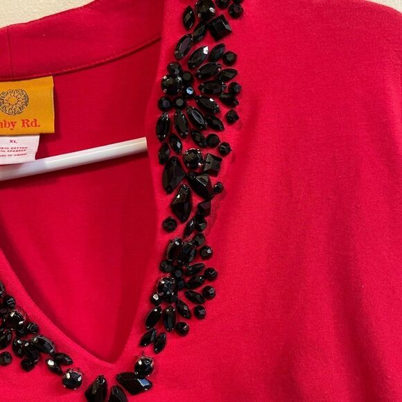 Ruby Rd Women’s Red top size XL - Picture 2 of 7